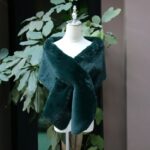 custom shawl in the green color